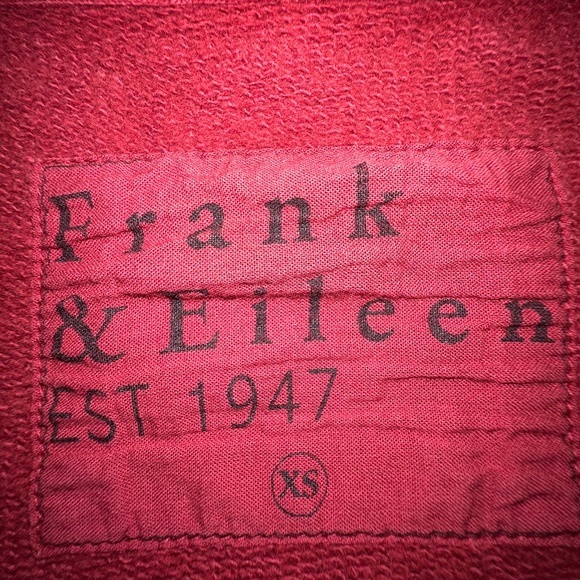 Frank & Eileen Patrick Fleece Popover Cranberry Size XS - Picture 3 of 7
